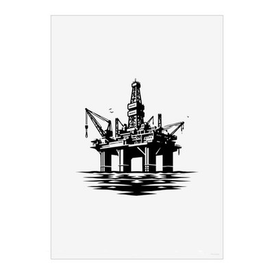 Wandbilder Poster Drucke ''Offshore Oil Rig'' (PP053782)