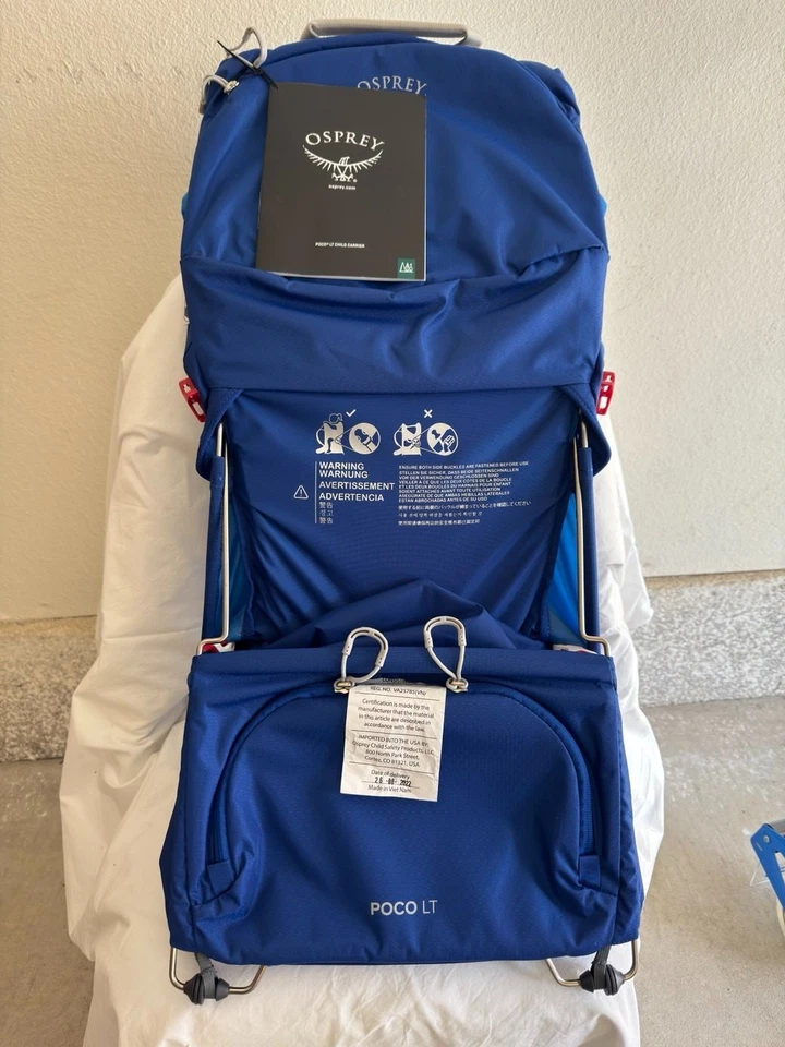 Osprey Poco LT Portabebés Azul Cielo O/S - Mochila de Senderismo para Bebé - Nueva Foto 2 de 4