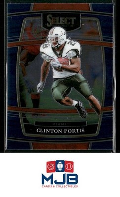 2022 Panini Select Draft Picks Clinton Portis Blue (Retail Base) #72 Miami