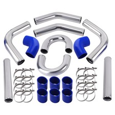 64mm Aluminum Universal Turbo Intercooler Piping Tube Kit Elbow Hose 2.5