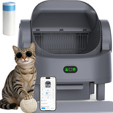 Self Cleaning Litter Box Smart App Infrared Sensor 15 Day Capacity Odor Control