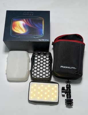 Falconeyes PockeLite F7 mini RGB & Variable Color LED Light with Diffuser & Grid