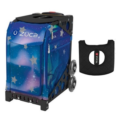 Zuca Sport Bag - Aurora with  Black/Pink Seat Cover (Black Non-Flashing Wheels F