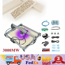 Blue CNC Laser Engraving Machine 2Axis Cutter 650x650mmDIY Engraver lazer 3000MW