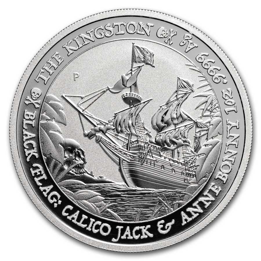 2024 Tuvalu 1 oz Silver Black Flag: The Kingston BU | eBay