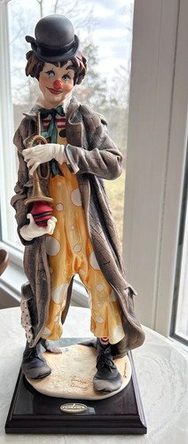 AUTHENTIC Florence Giuseppe Armani The Musical Clown Figurine 0401E 18.5" - Picture 3 of 9
