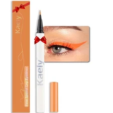 evpct 1Pcs Orange Waterproof Colored Eyeliner Liquid Eye Liner Set Long Lasit...