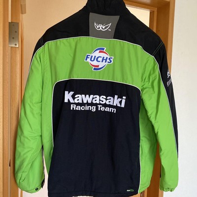 Kawasaki Racing Jacket Green/Black Size XXL [Used Excellent