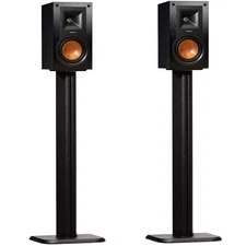 Universal Floor Speaker Stands - Vibration-Absorbing MDF Design Works with Kl...