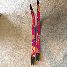 KG Archery Phoenix Recurve Bow Limbs 66in 22lb - Professional Custom Wrap Pink