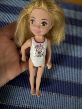 2015 Barbie Club Chelsea Doll - As Is - Painted Puppy Bathing Suit - Used