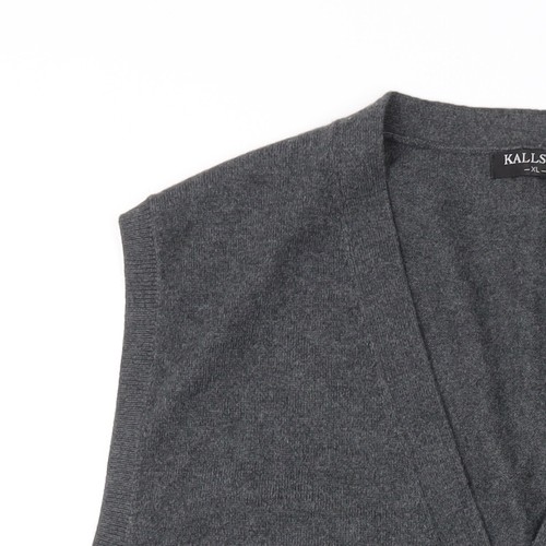 Kallspin Herren Weste grau XL - lässiger Strickpullover - Bild 6 von 12
