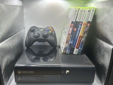 Xbox 360 E Console With Controller And 5 Games Tested Working