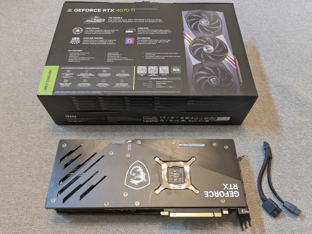 MSI GeForce RTX 4070 Ti GAMING X TRIO 12GB GDDR6X Graphics