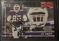 Ed Smith 2001 Topps XFL Hand Signed Auto Autograph Birmingham Eagles Card