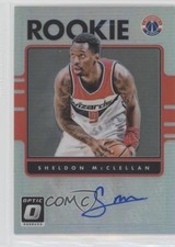 2016-17 Panini Donruss Optic Holo Silver Prizm Sheldon McClellan #44 Auto 5m1