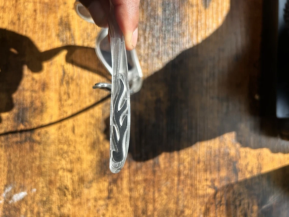 Gafas Gap Silver Sport Wrap Y2K Flame Foto 3 de 4