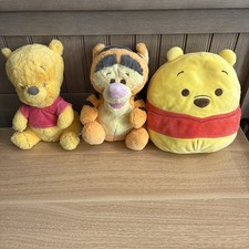 Disney Babies Plush Lot Winnie The Pooh and Tigger Lovey  Squishmallow 10" Pooh