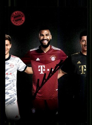 Eric Maxim Choupo Moting Autogrammkarte Bayern München 2021-22 Original Signiert