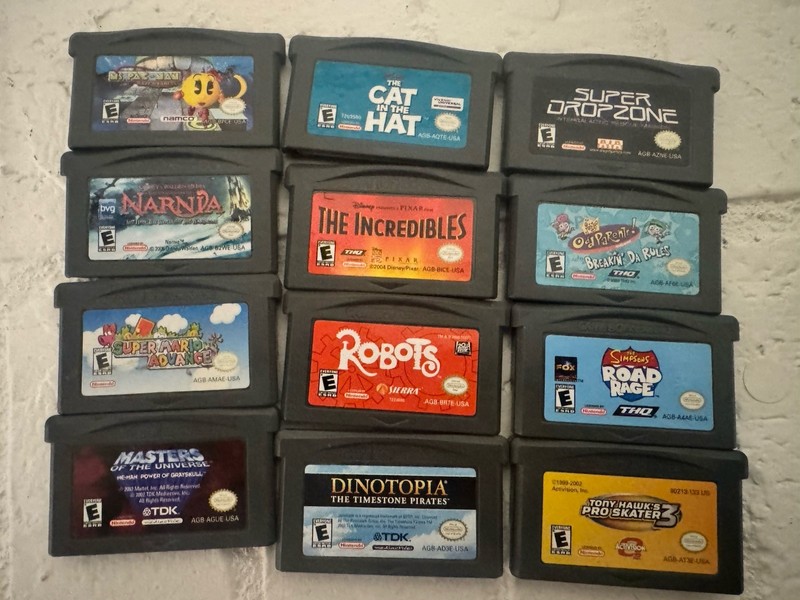 Nintendo Game Boy Advance GBA Game Lot – 12 Games – Tested & Authentic