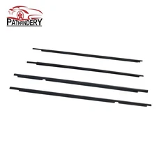 For 2003-2008 Toyota Corolla 4 Pc Weather Strips Window Moulding Trim Seal Belt