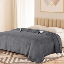 Electric Blanket King with Dual Control-100 x90 Soft Flannel Heating Blanket,...
