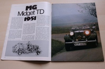 Rallye Racing 02/1973 MG Midget TD in einer seltenen Vorstellung auf 4 Seiten