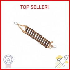 Prevue Pet Products Naturals Rope Ladder Bird Toy, Wood Stairs Climbing Activity