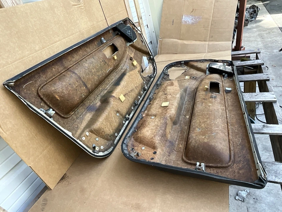 PARA RESTAURACIÓN 1990-1993 Acura Integra cupé 2 puertas paneles paso conductor negro Foto 3 de 4