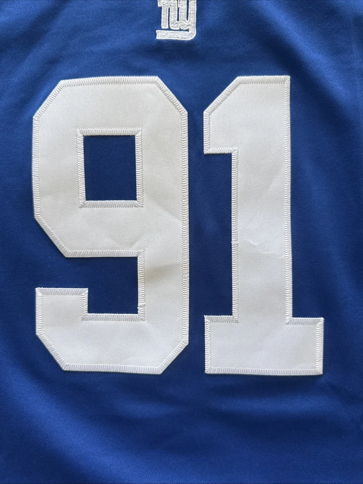 Camiseta Nike On Field New York Giants NFL Fútbol Justin Tuck #91 Talla M Foto 4 de 4