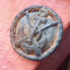 Original Civil War (1861-65) Navy Anchor Metal Button Militaria Collectible