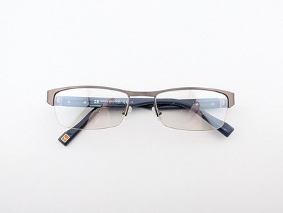 Boss Orange Eyeglasses, Frames Only, BO 0080 RYT, 52-18-140, Metal, Pewter