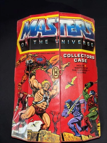 Vintage 1984 Mattel MOTU Masters of the Universe Collectors Case w/ Tray Inserts