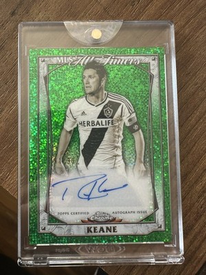 Topps Chrome MLS 2025 Mania All-Timers Robbie Keane Auto Green /99 LA Galaxy