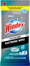 Windex Electronics Cleaning Wipes, Pre-Moistened Screen Wipes for TVs, Phones an