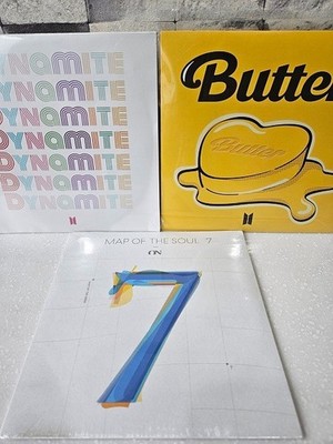 [Brand New] BTS Vinyl LP set MAP Of THE SOUL:7 On+Dynamite+Butter, Bundle(3Pcs)