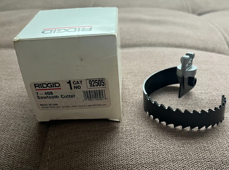 Ridgid 92505 T-408 Steel Spiral Saw Tooth Cutter for 5/8" and 3/4" Cables
