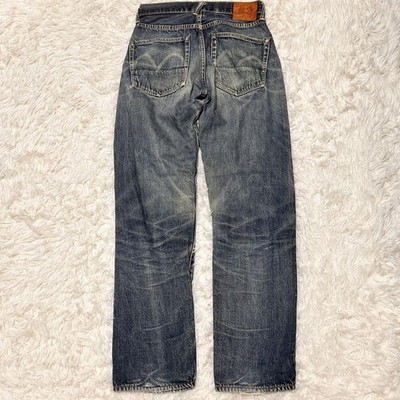 EVISU Vintage Lot 2001 No 1 Red Selvedge Jeans 28x35 Made in
