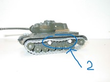 SOLIDO, Barbottin X2 METAL GREZZO Guida Cingoli Per Carro Armato PATTON, AMX30