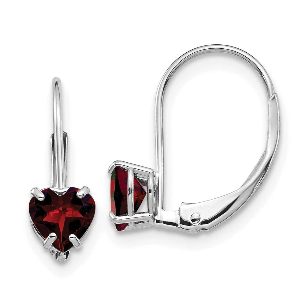 Garnet sale leverback earrings