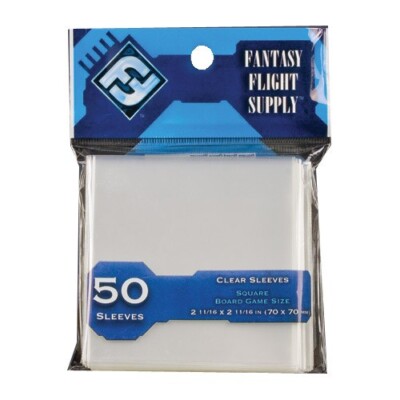 100 Fantasy Flight Supply Board Game Sleeves - Square 70x70mm