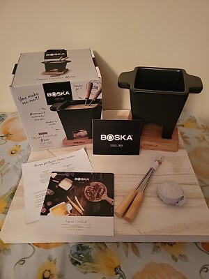 Boska ''TAPAS'' NERO Fondue Set Excellent Condition BLACK 
