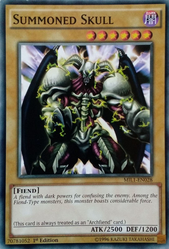 MIL1-EN028 SUMMONED SKULL COMMON 1ST EDITION YuGiOh CARD