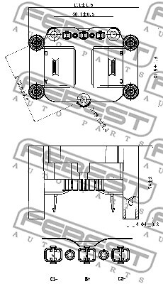 23640-006 FEBEST Ignition Coil Unit for AUDI,SEAT,SKODA,VW