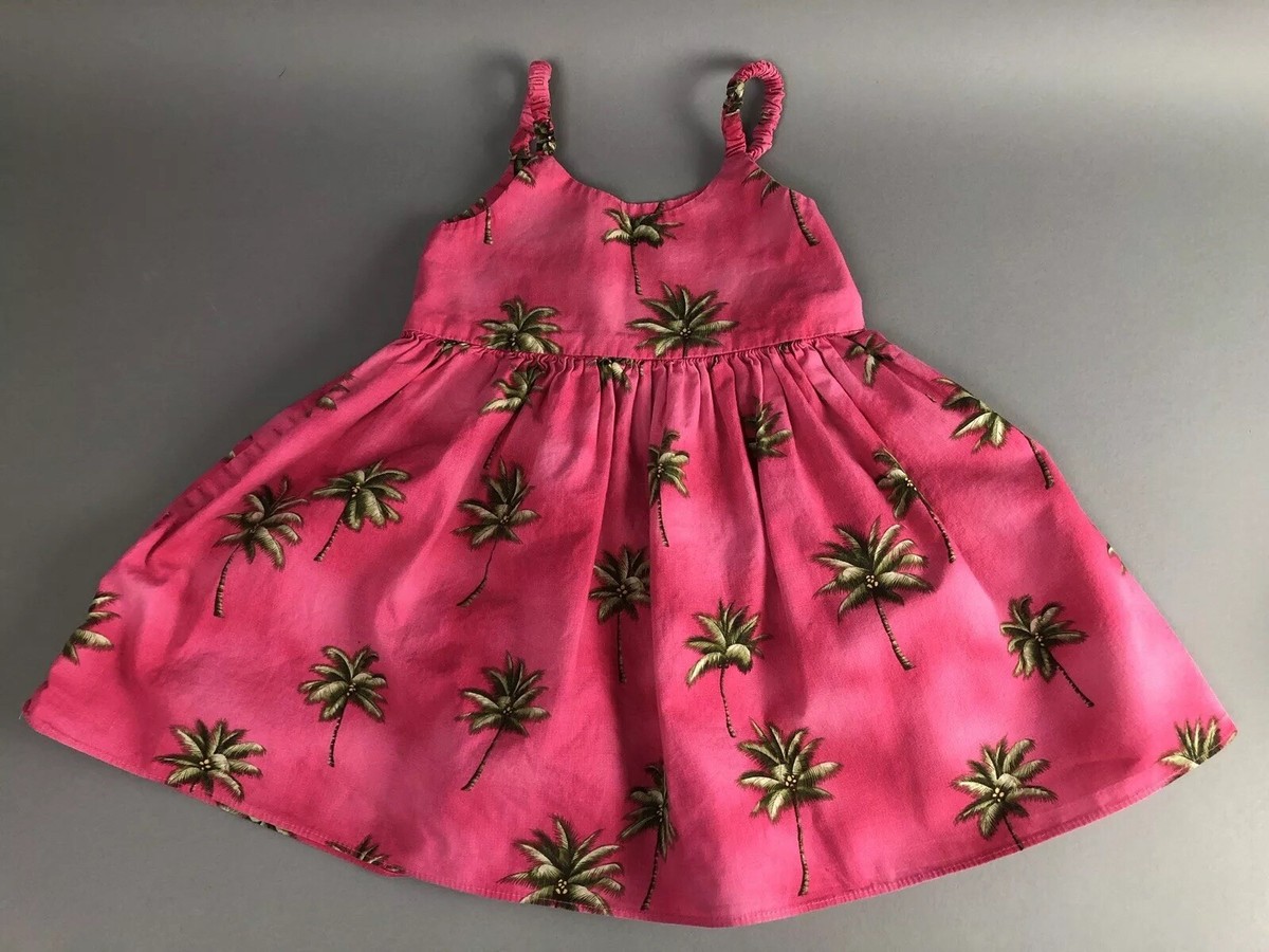 Girls 3-4 Hawaiian Dress Toddler Beach Pink Pacific Legend Tropical Cruise  Wear | eBay