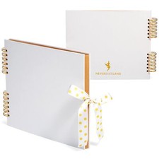 Scrapbook Album 12x10 White Scrap Book. Scrapbooking Supplies Memory Book W...