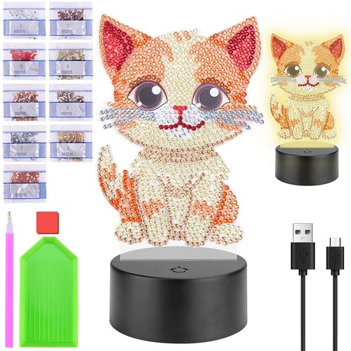 Homgaty DIY-Kit, Diamantmalerei-Nachtlicht für Kinder - Bild 2 von 4