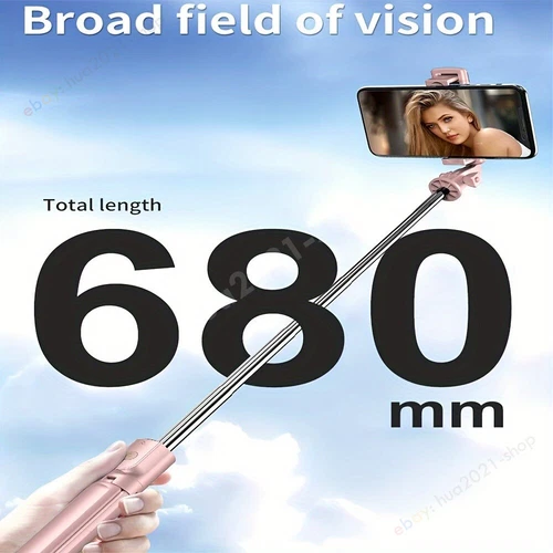 Retractable portable selfie stick phone tripod with wireless remote control - Picture 5 of 8