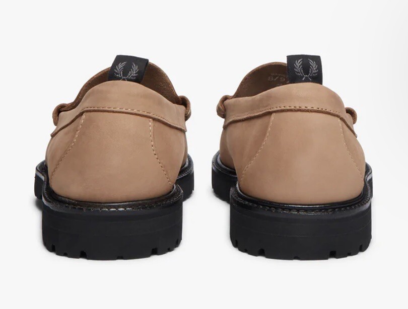 GH BASS - 9.5 US MENS NUBUCK LARSON LOAFERS TAN | eBay