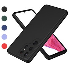 For Samsung Galaxy S24 S23 S22 S21 M54 Simple Solid Color Drop-Proof Phone Case